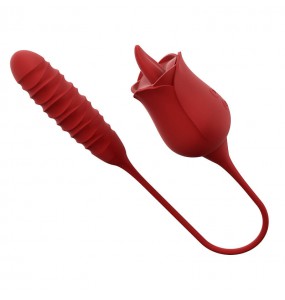 MizzZee - Kiss Tongue Vibrator (Chargeable - Red)